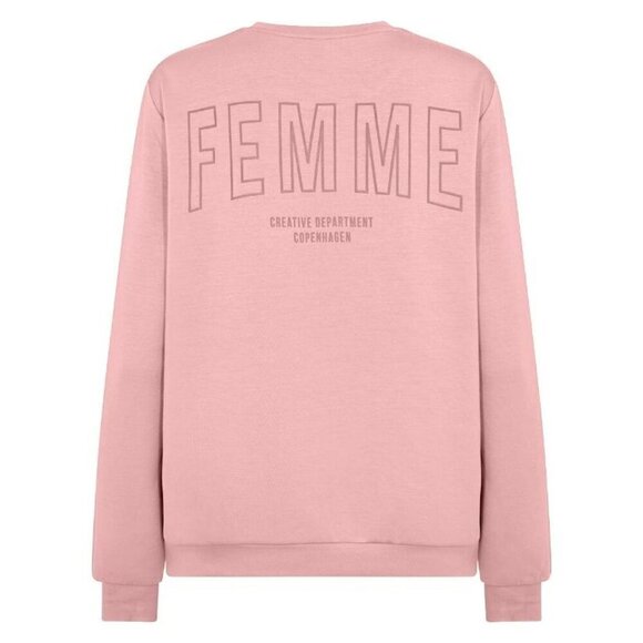 NWT SOYA CONCEPT Banu 185 Blush Pink FEMME Crewneck - Picture 1 of 2
